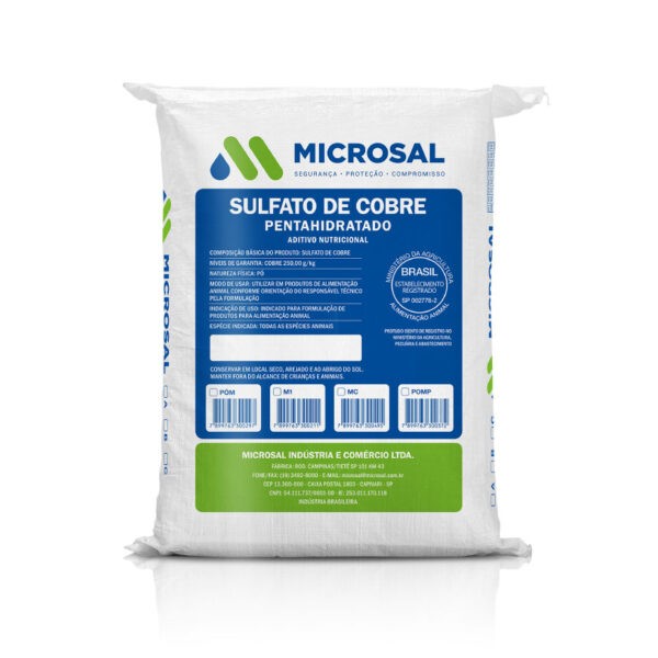 Sulfato De Cobre Microsal 1 Kg