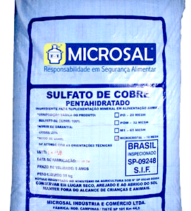 sulfato de cobre microsal 25 kg
